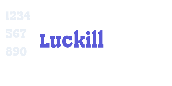 Luckill font free