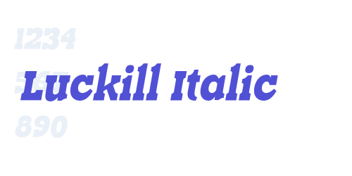 Luckill Italic-font-download