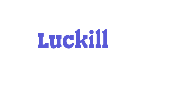 Luckill Font