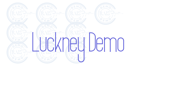 Luckney Demo font free