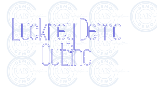 Luckney Demo Outline Font Download