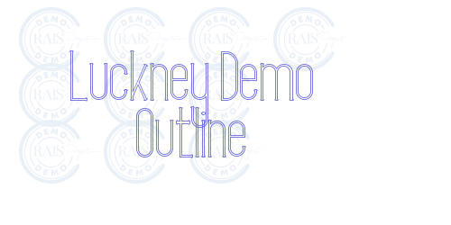 Luckney Demo Outline-font-download