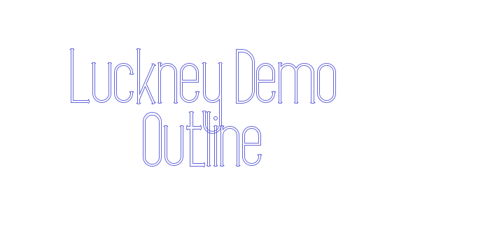 Luckney Demo Outline Font