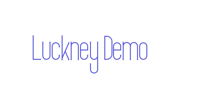 Luckney Demo Font