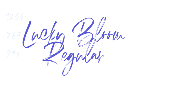 Lucky Bloom Regular font free