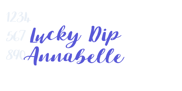 Lucky Dip Annabelle font free