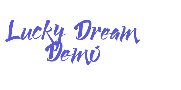 Lucky Dream Demo font free