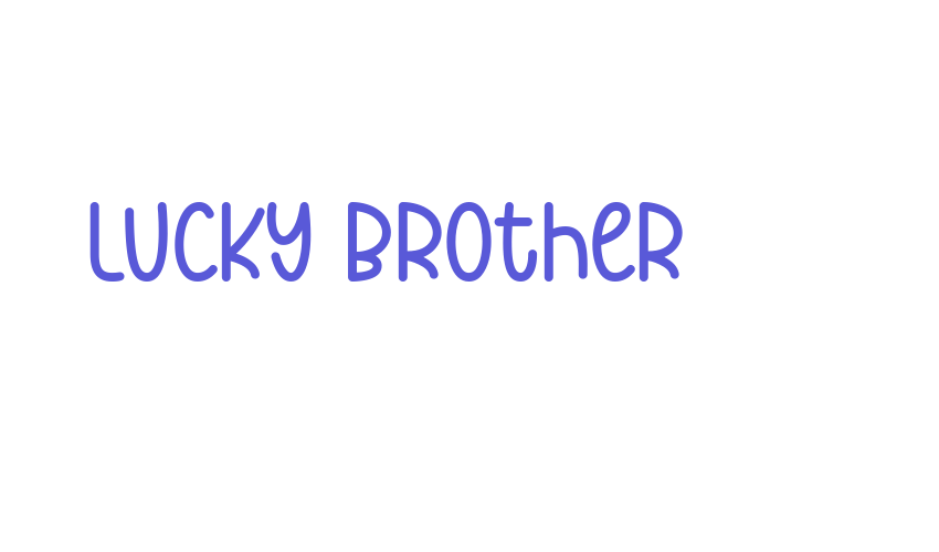 Lucky Brother Font Download