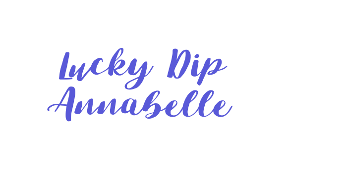 Lucky Dip Annabelle Font Download