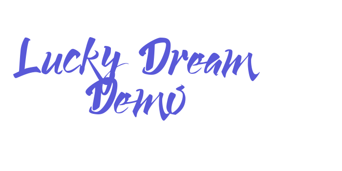 Lucky Dream Demo Font Download