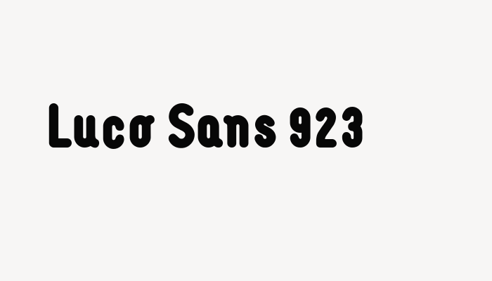 Luco Sans 923 font download