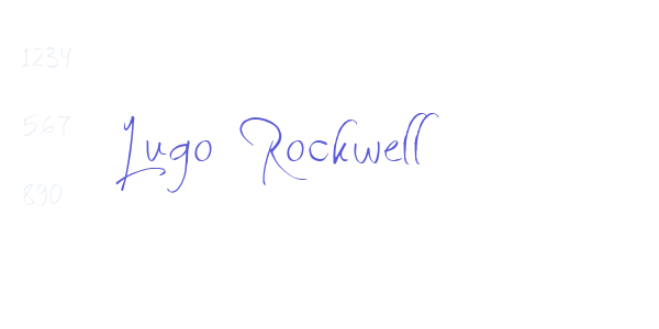 Lugo Rockwell font