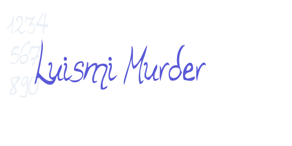 Luismi Murder font free