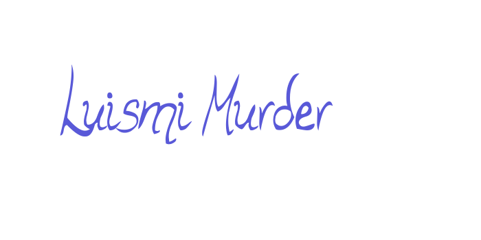 Luismi Murder Font Download