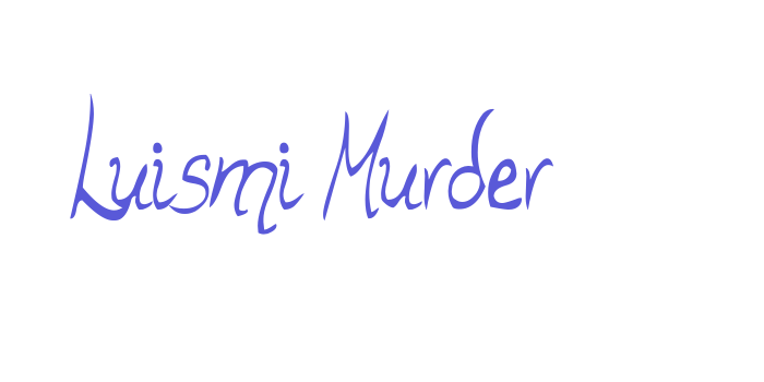 Luismi Murder Font