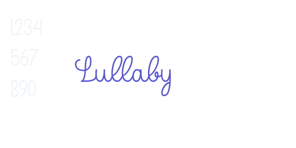 Lullaby font free