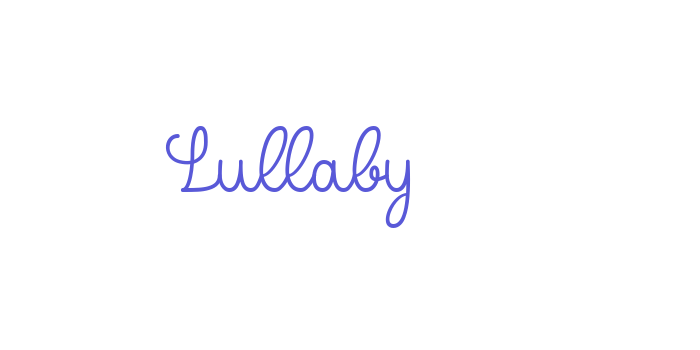 Lullaby Font