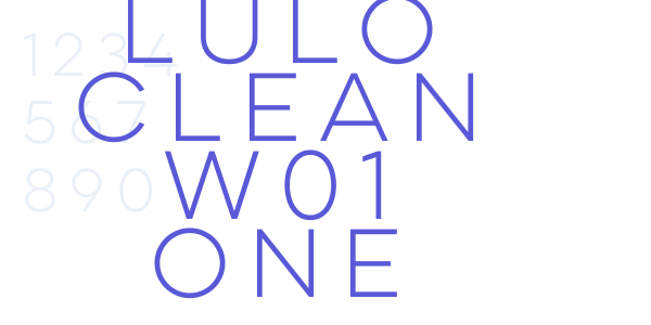 Lulo Clean W01 One font free