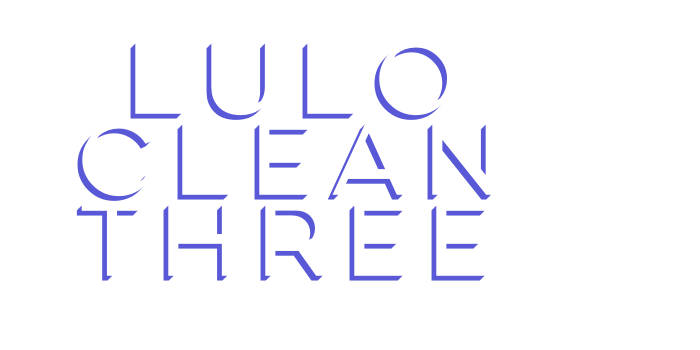 Lulo Clean Three Font Download