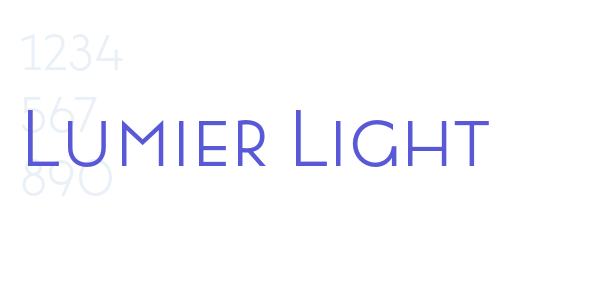 Lumier Light font free