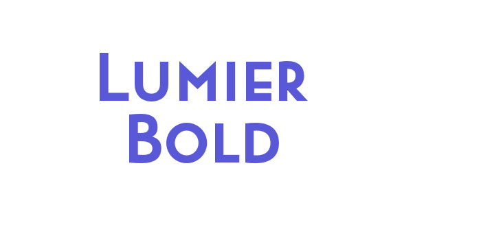 Lumier Bold Font