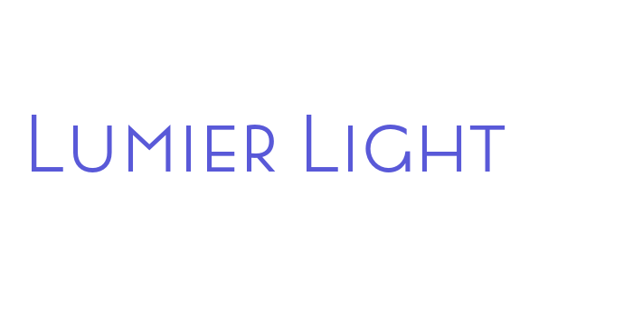 Lumier Light Font Download