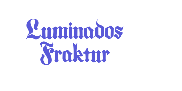 Luminados Fraktur Font