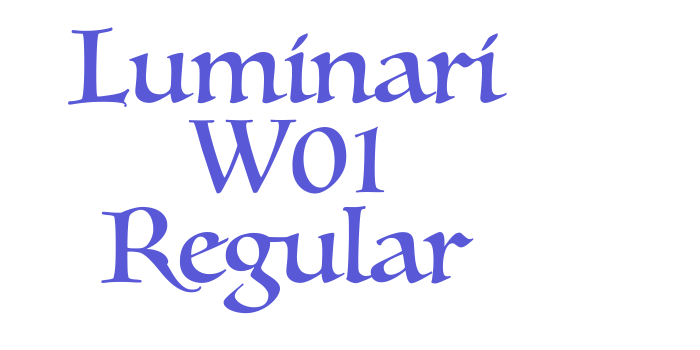 Luminari W01 Regular Font