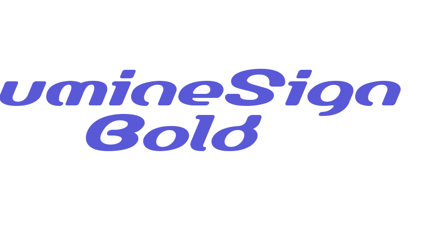 LumineSign Bold Font