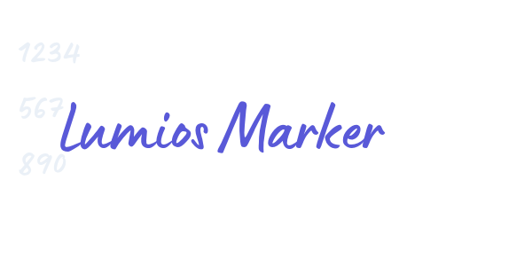 Lumios Marker font free