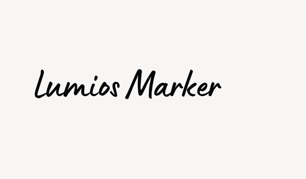 Lumios Marker Font