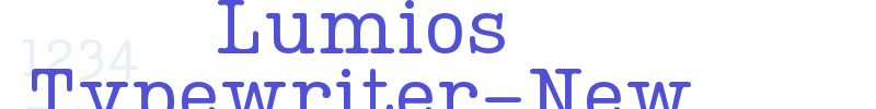 Lumios Typewriter-New-font
