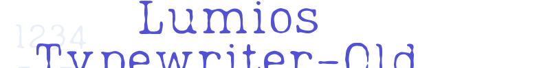 Lumios Typewriter-Old-font