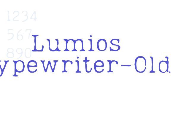 Lumios Typewriter-Old