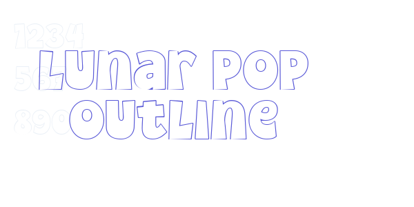 Lunar Pop Outline font free