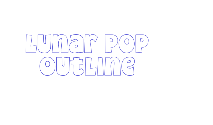 Lunar Pop Outline Font Download