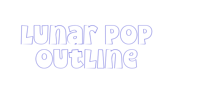 Lunar Pop Outline Font Download