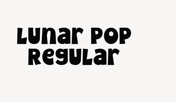 Lunar Pop Regular Font