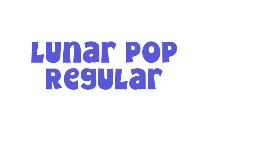 Lunar Pop Regular Font