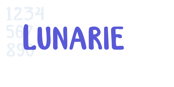 Lunarie font free