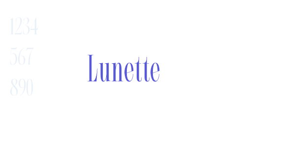 Lunette font free