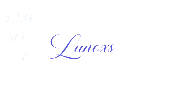 Lunoxs font