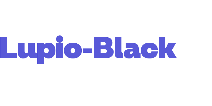 Lupio-Black Font