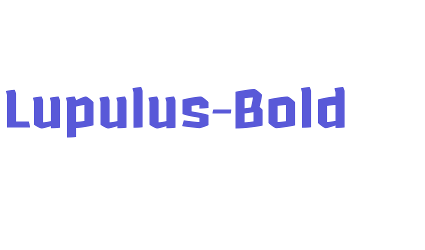 Lupulus-Bold Font Download