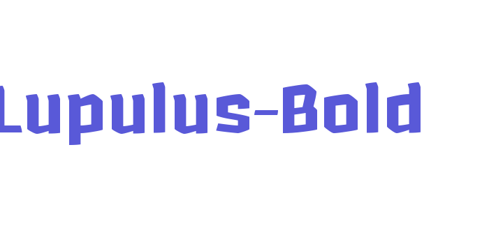 Lupulus-Bold Font Download