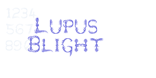 Lupus Blight font free