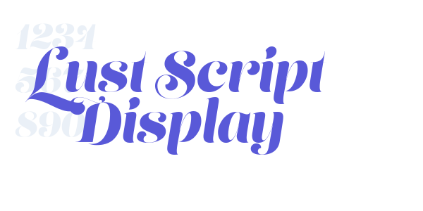 Lust Script Display font free