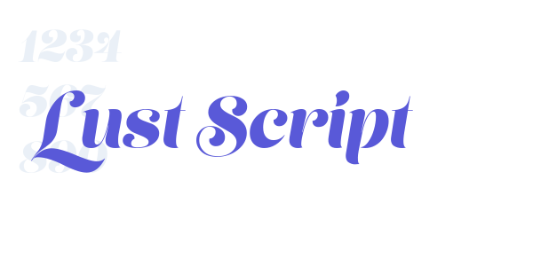 Lust Script font free