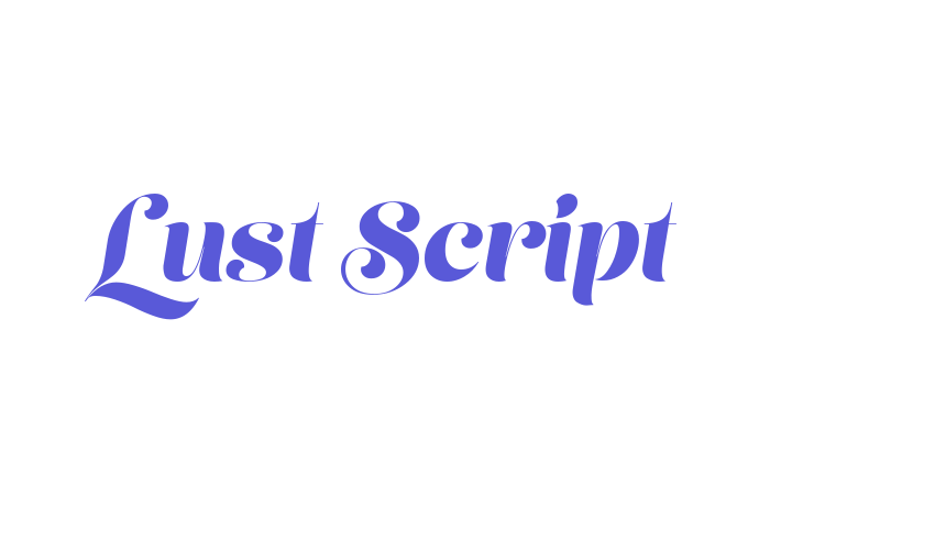 Lust Script Font Download