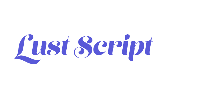 Lust Script Font Download